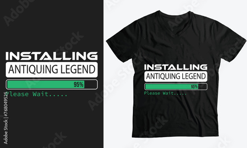 Installing Aquaponics legend Please Wait,Gift funny T-Shirt