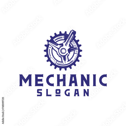 Mechanic engineering logo vector illustration