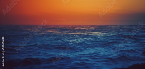 Sunset Serenity  Ocean s Horizon at Dusk