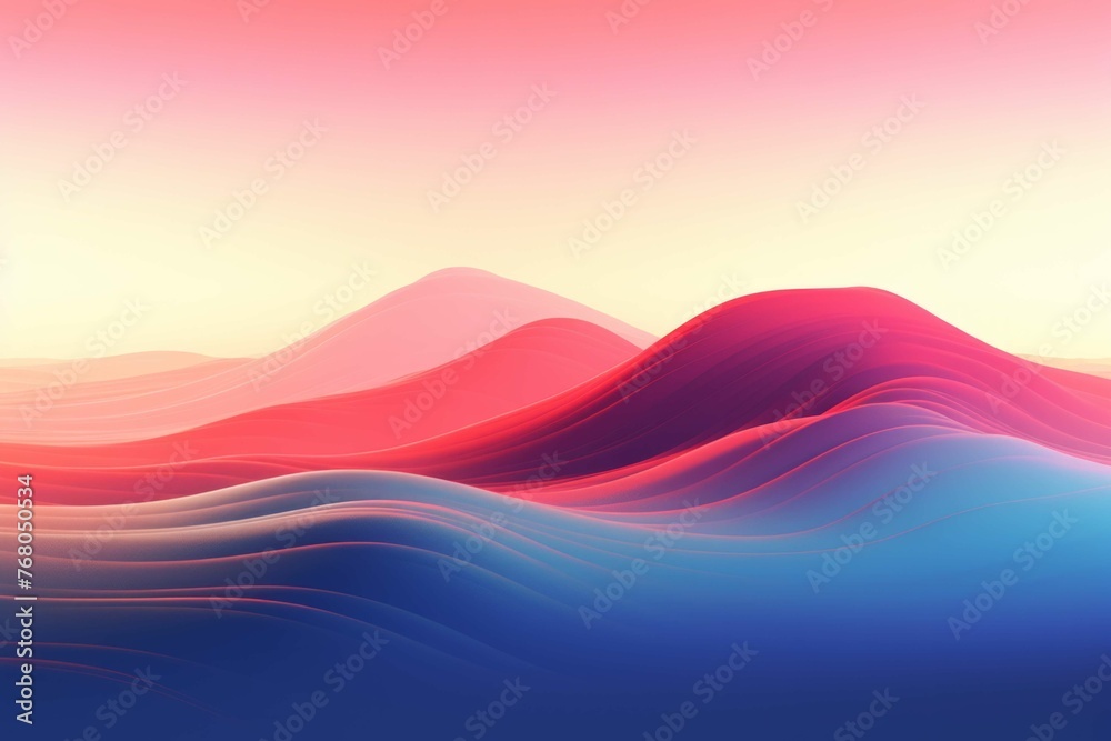 AI-generated abstract landscape with sharp lines