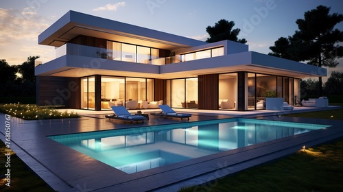 A photo of a Simple and Sleek Villa © Xfinity Stock