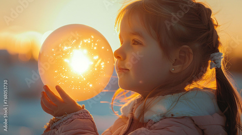 child playing with ball