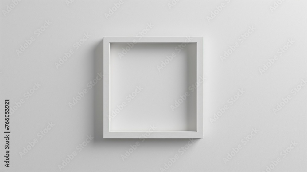 Mock up frame, modern style, home room interior, close-up, 3d render
