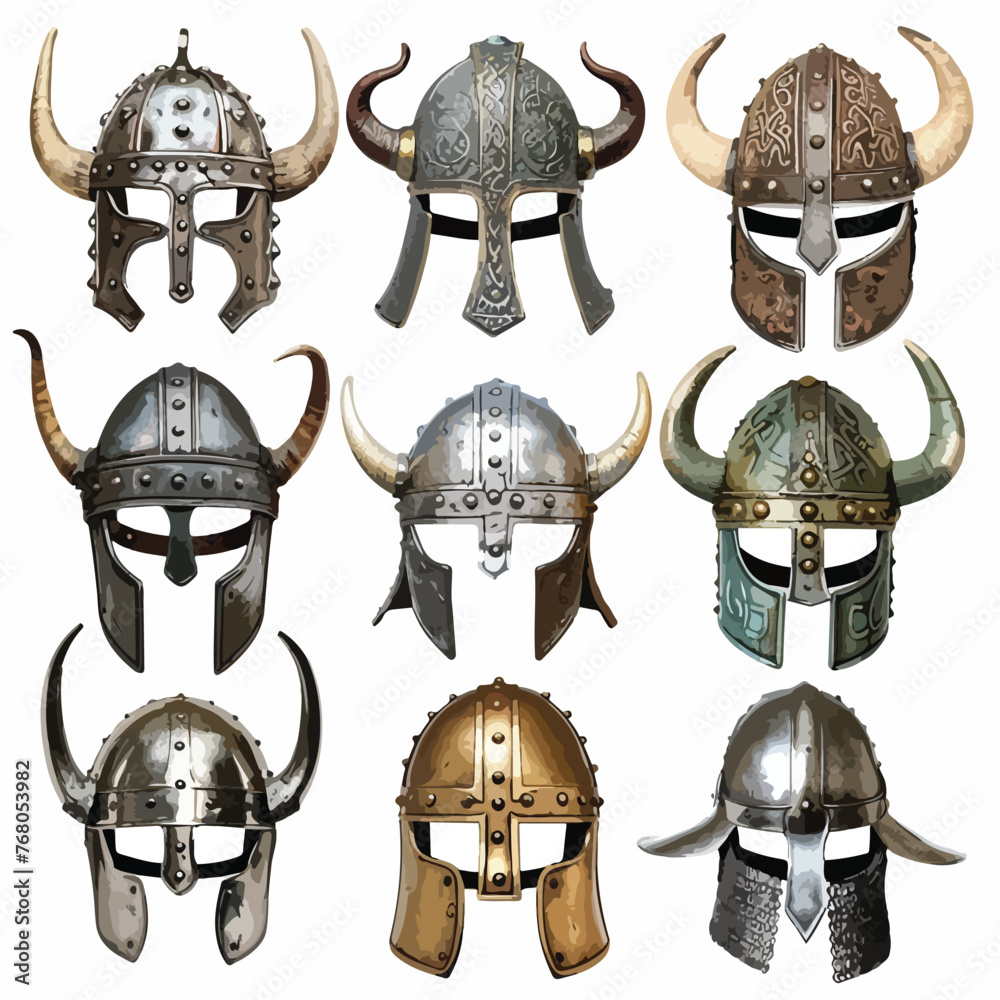 Historical_Reproduction_Viking_Horned_Helmets