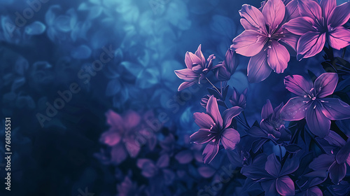 A beautiful floral background with delicate purple flowers. Perfect for use as a wallpaper or for adding a touch of elegance to any project. © Togrul