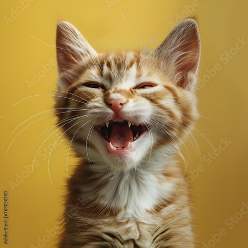 cat with a bow
