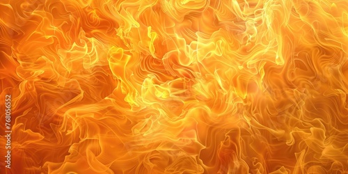 intense and mesmerizing texture of fire. The orange and yellow flames create an abstract pattern that could be used in a variety of designs or to represent concepts related to heat, energy, danger