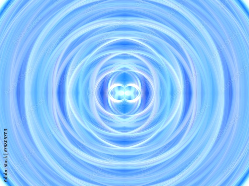 Background with vortex with circle shapes and blue color - abstract graphic with effect of depth of space, motion, rotation, blur, infinity. Topics: texture, pattern, abstraction, computer art Background with vortex with circle shapes and blue color - abstract graphic with effect of depth of space, motion, rotation, blur, infinity. Topics: texture, pattern, abstraction, computer art
