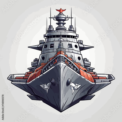 War Ship Logo Design Very Cool