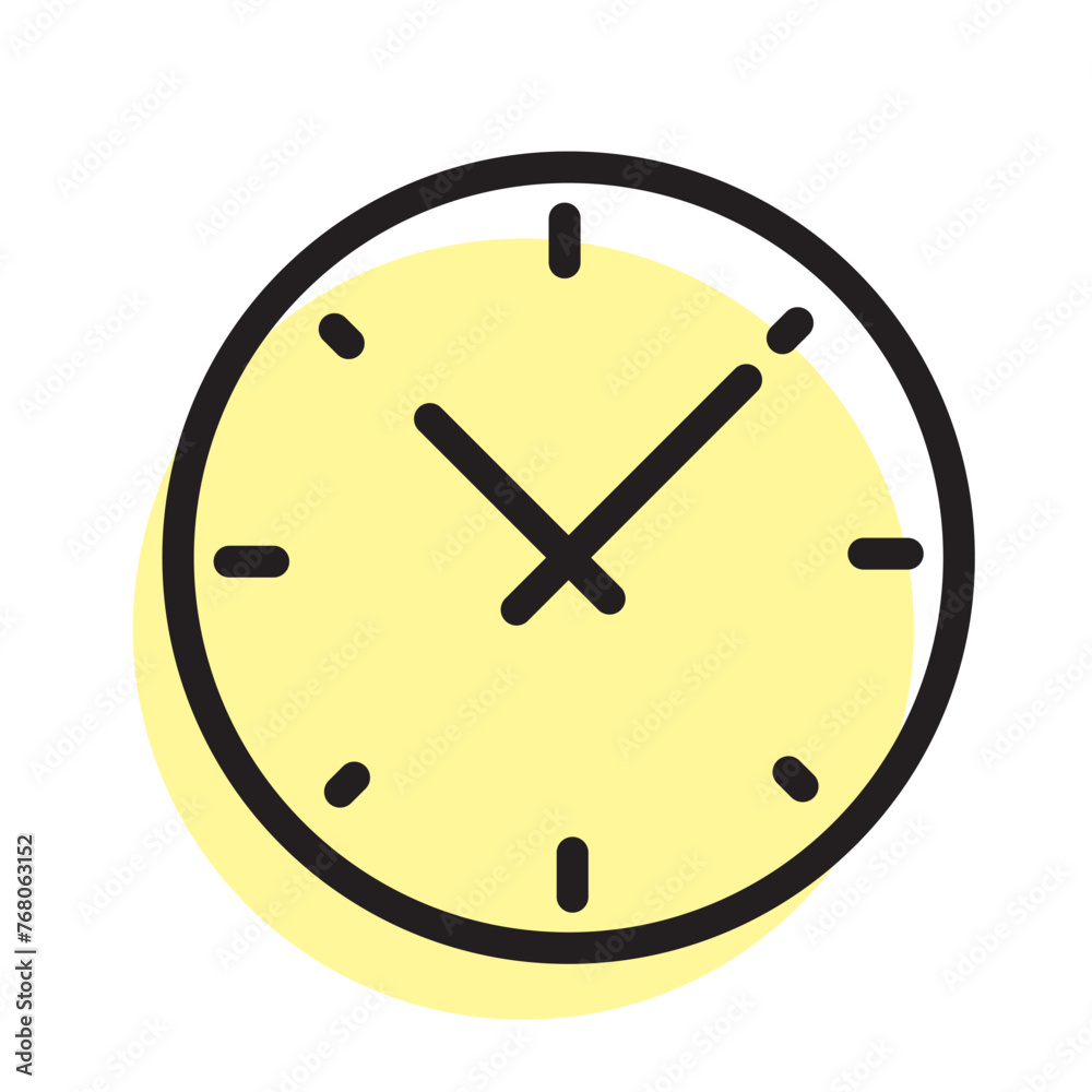 Clock icon vector. Weather icon vector illustration.