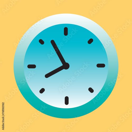 Clock icon vector. Weather icon vector illustration.