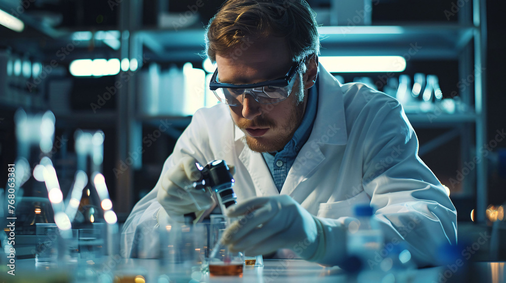 scientist working in laboratory scientist working in laboratory