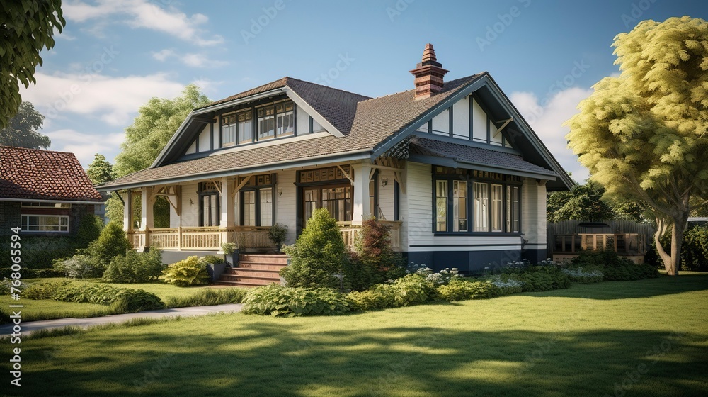 A photo of a Bungalow with a Traditional Architecture