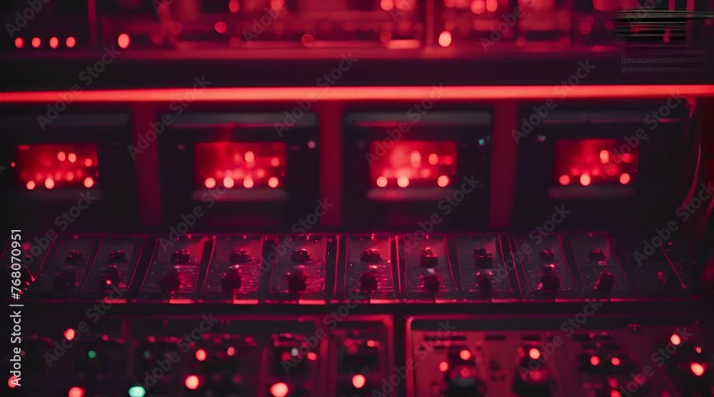 sound mixer operating at a concert