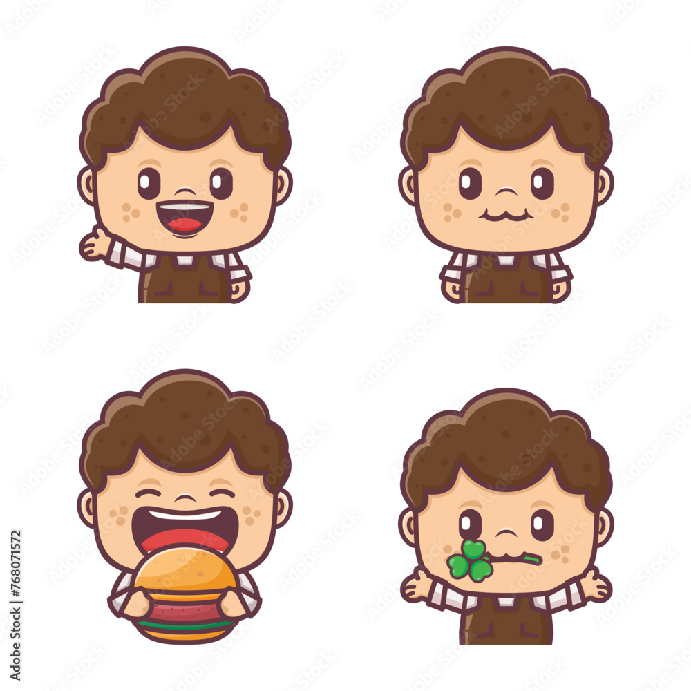 cute cartoon characters with different expressions cute cartoon characters with different expressions