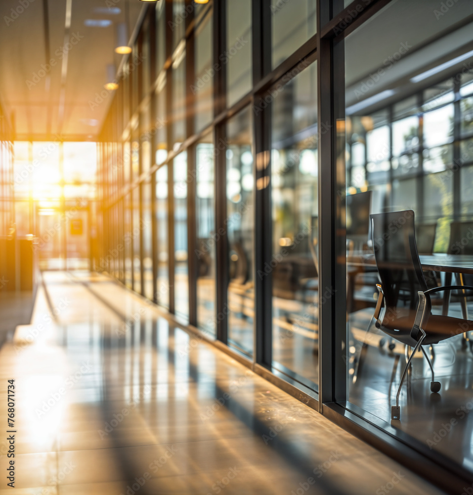 interior of modern office building with meeting room interior of modern office building with meeting room