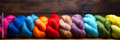 Assortment of Vibrant DK Yarn Stock Image: Explore the Colorful World of Knitting