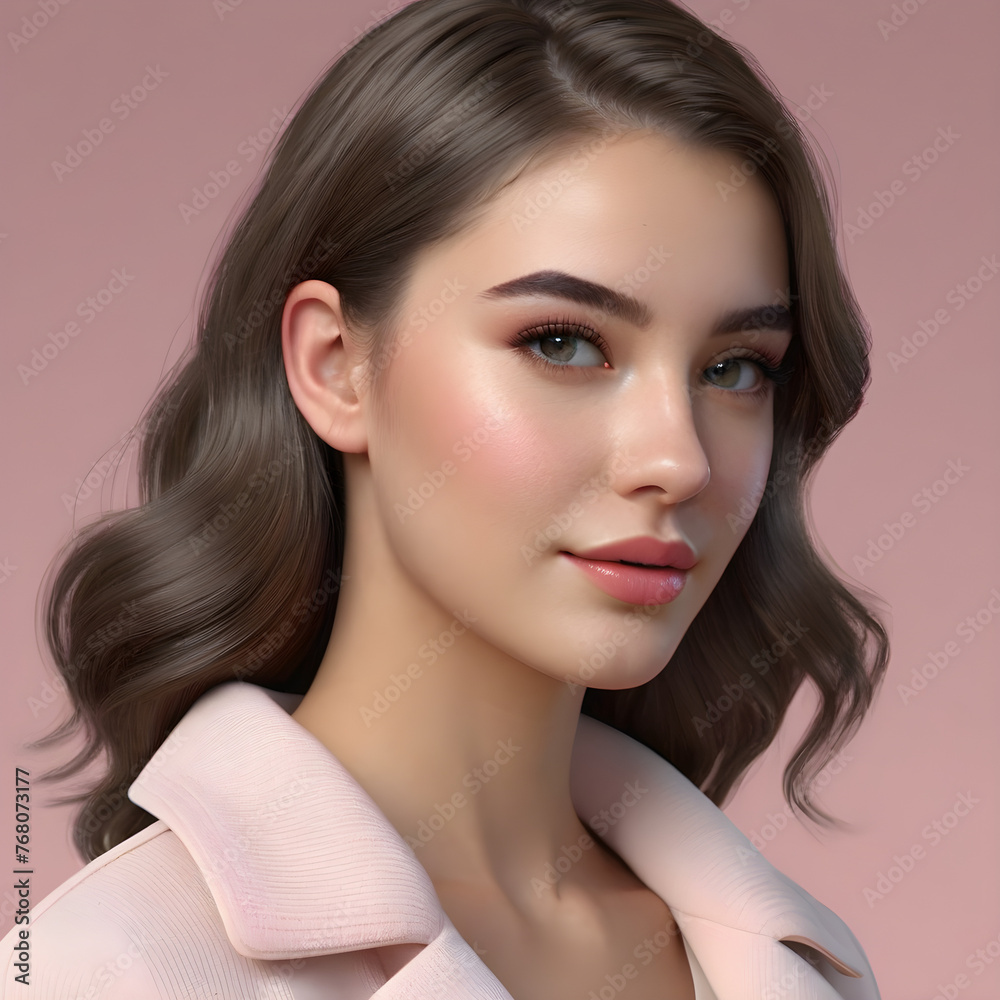portrait of a woman. Generative AI. portrait of a woman. Generative AI.