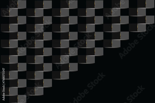 Wallpaper Mural BACKGROUND BLACK GOLD SQUARE SHADOW BLOCK ABSTRACT Torontodigital.ca