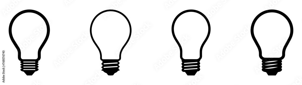 Light bulb icon. Light bulb vector icon. Idea icon. Lamp concept. Light bulb, isolated in modern simple flat design. Vector EPS 10 Light bulb icon. Light bulb vector icon. Idea icon. Lamp concept. Light bulb, isolated in modern simple flat design. Vector EPS 10