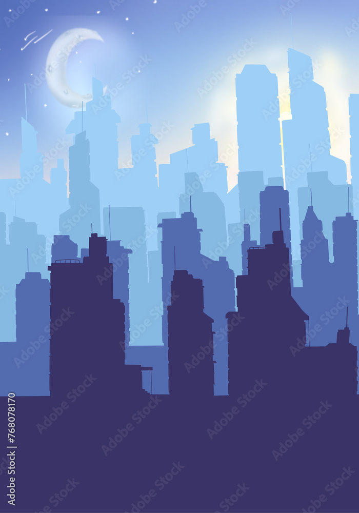 Fototapeta premium night city