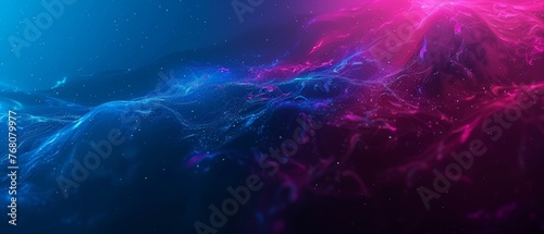  A vibrant blue and pink wallpaper featuring a wave of light emerging from both the top and bottom edges