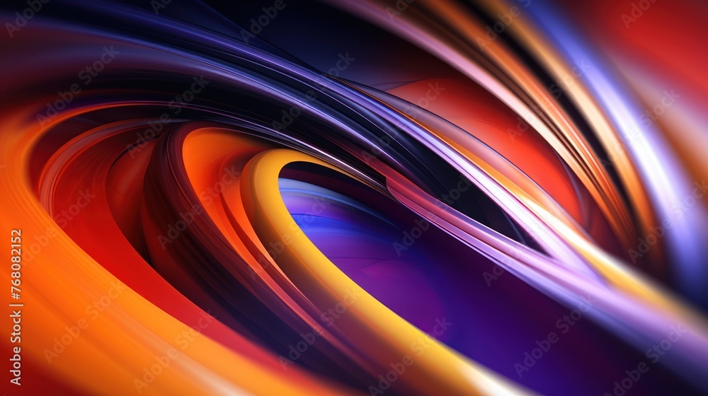 Abstract background of long explosure tale light on black