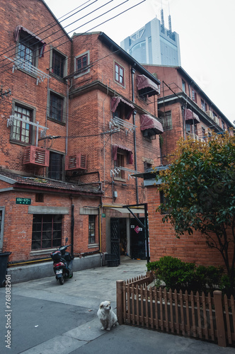 Photography Shikumen area - traditional Shanghainese architectural style in Shanghai, China