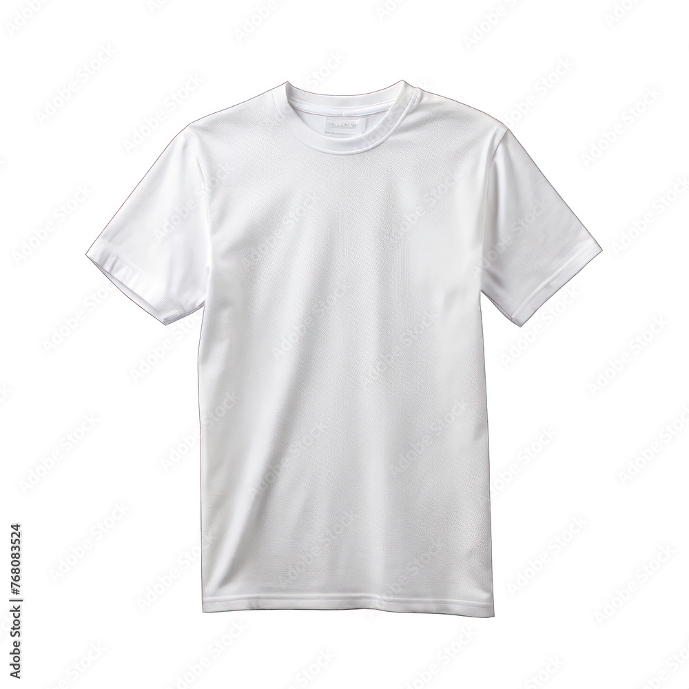 white t-shirt mockup isolated on transparent background. generative ai white t-shirt mockup isolated on transparent background. generative ai