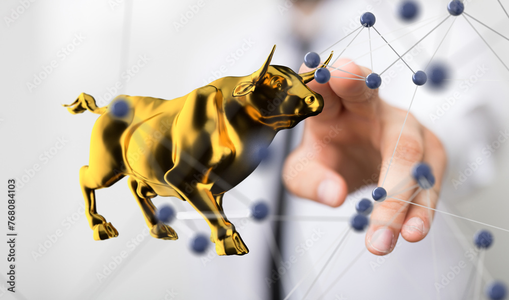 stock market 3d modern in hand stock market 3d modern in hand