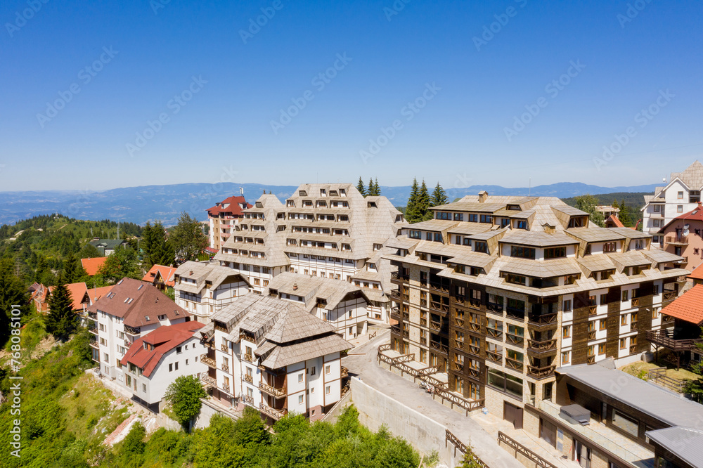 Fototapeta premium Majesty of the Mountain Village