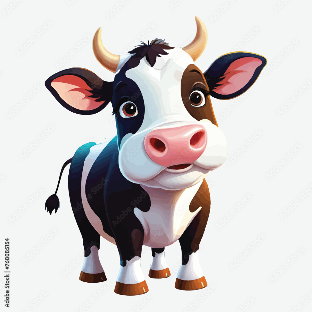 vector of healty cow isolated vector of healty cow isolated