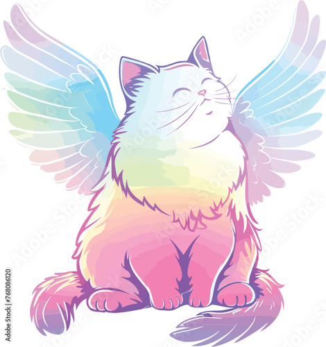 Adorable Cat Character Cartoon Vector Illustration
