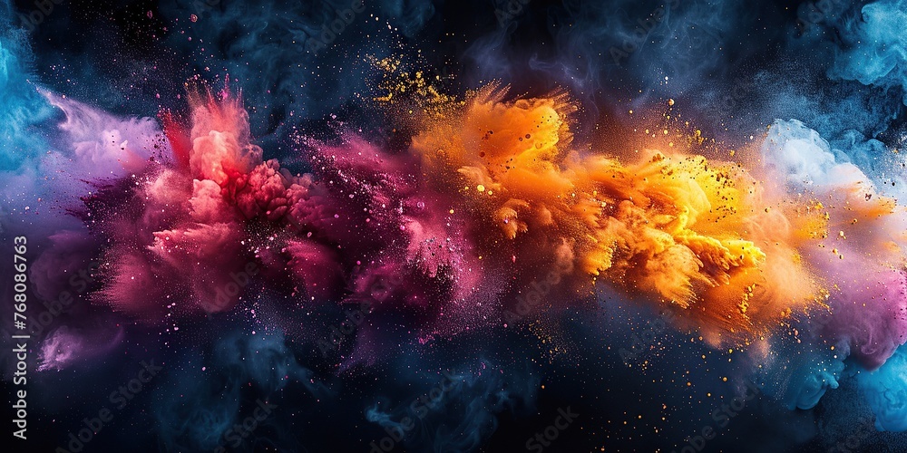 Vibrant Eruption, A Symphony of Color