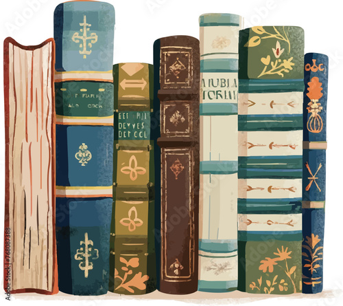 Books doodle vector