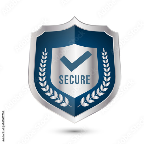 Secure Ssl Encryption Logo, Secure Connection Icon Vector Illustration, Ssl Certificate Icon, Secure SSL Encryption Vector Illustration 