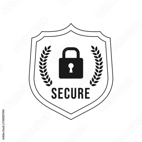 Secure Ssl Encryption Logo, Secure Connection Icon Vector Illustration, Ssl Certificate Icon, Secure SSL Encryption Vector Illustration 