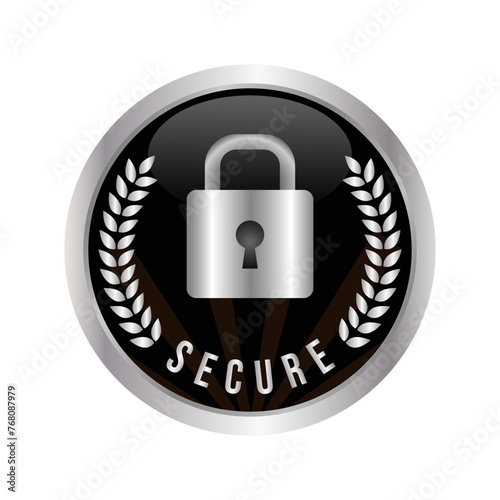Secure Ssl Encryption Logo, Secure Connection Icon Vector Illustration, Ssl Certificate Icon, Secure SSL Encryption Vector Illustration 