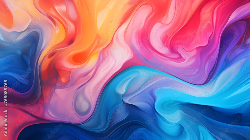 A captivating display of vivid colors blending seamlessly in an abstract oil illustration. A captivating display of vivid colors blending seamlessly in an abstract oil illustration.