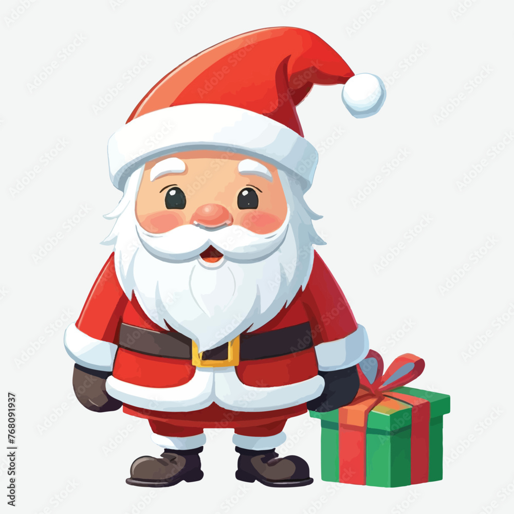 santa claus with gift box santa claus with gift box