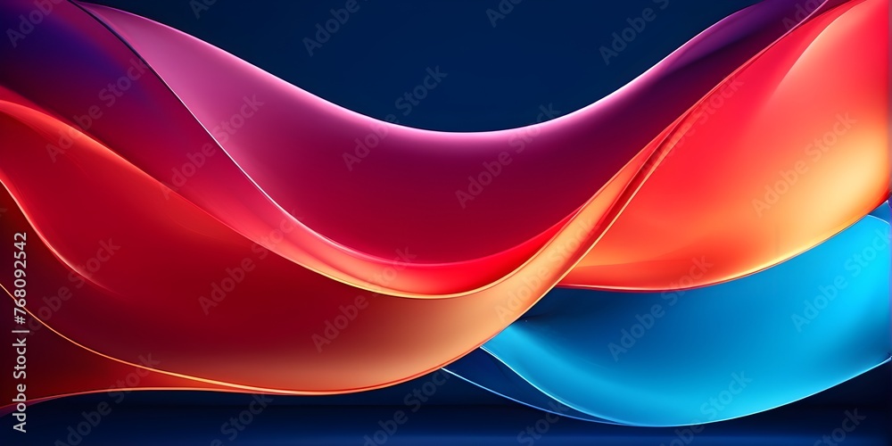 Fototapeta premium background wallpaper illustration with vibrant waves