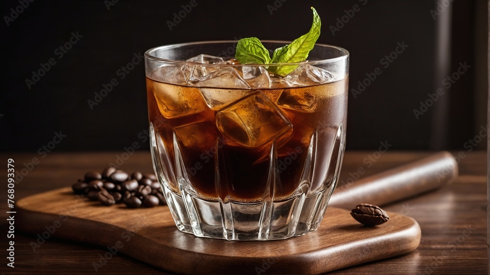 Irish Coffee Cocktail made by a professional bartender. Irish Coffee Cocktail made by a professional bartender.