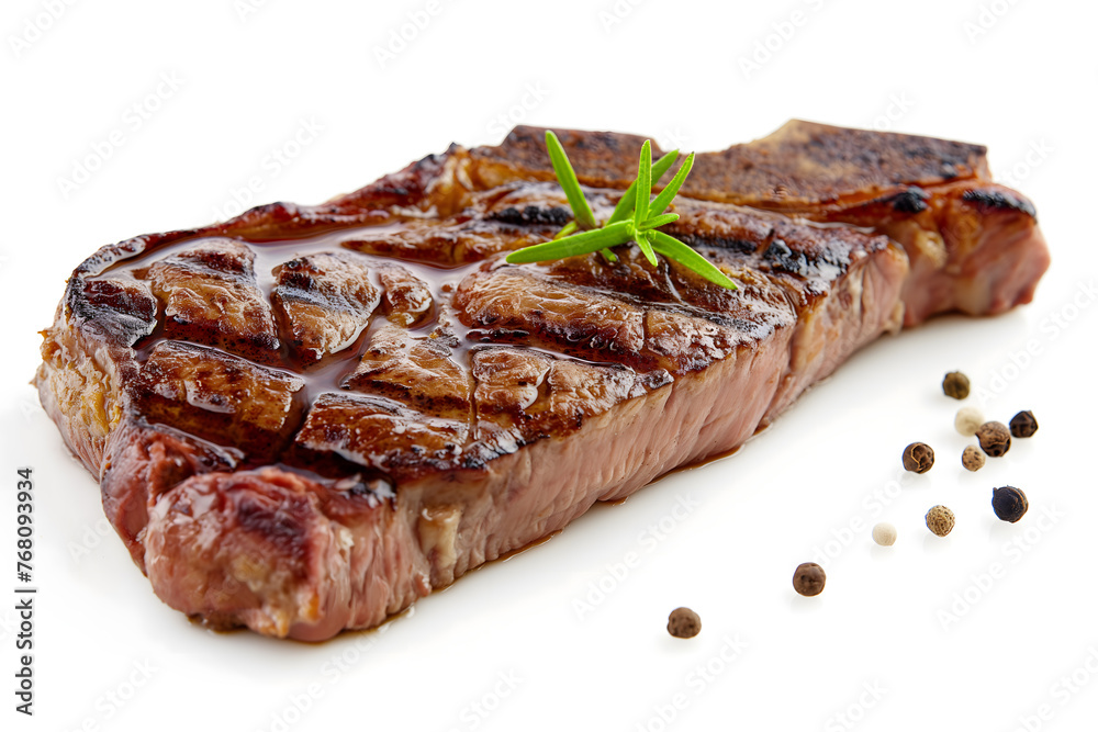 Juicy Grilled Steak Served with Fresh Herbs and Vegetables Juicy Grilled Steak Served with Fresh Herbs and Vegetables