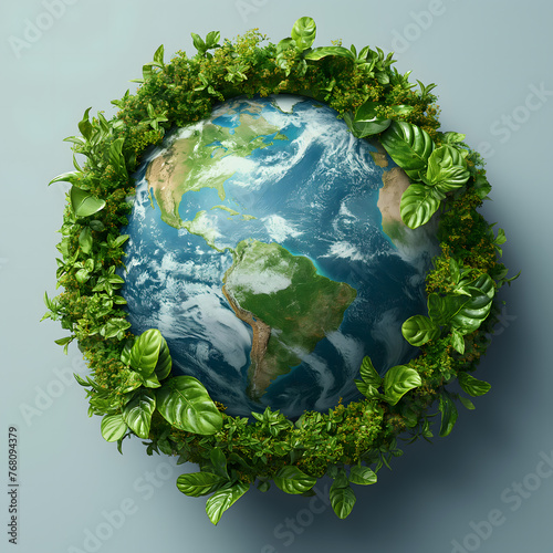 Green Earth - Conceptual Representation of Global Ecology and Conservation