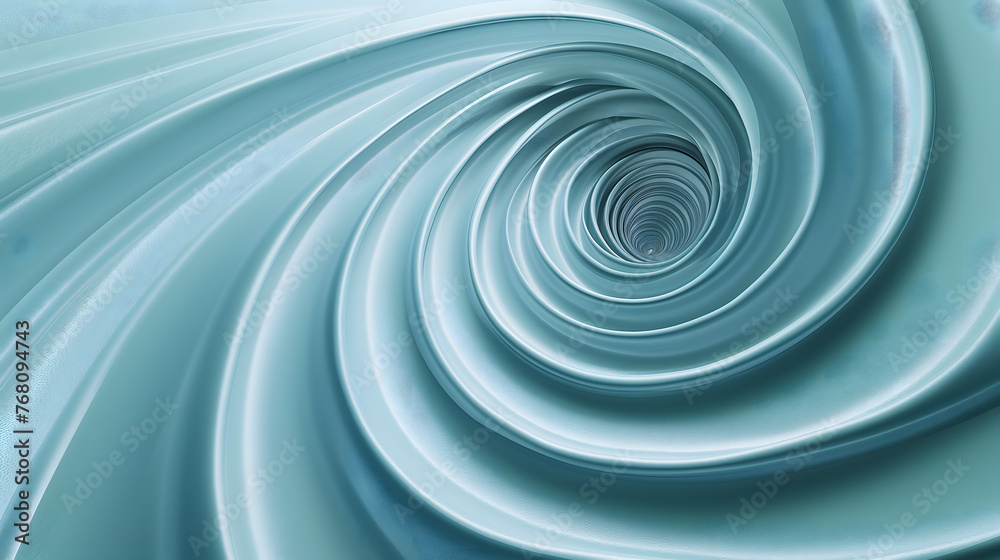 Abstract Blue Spiral Tunnel with Smooth Layers Abstract Blue Spiral Tunnel with Smooth Layers