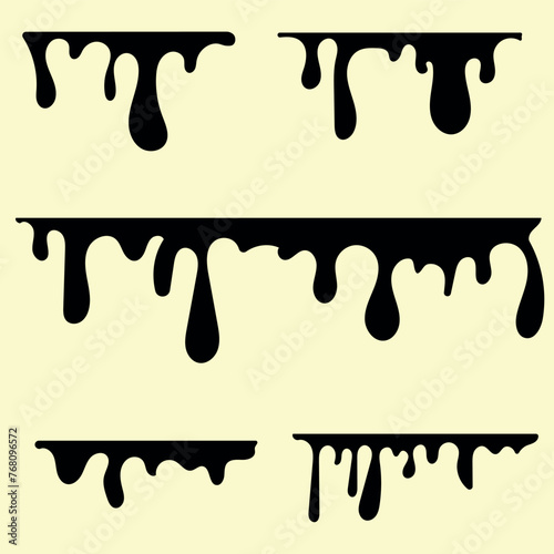 Dripping paint. Liquid is dripping. You can change the color. Fluid flow. Caramel dripping. Blood