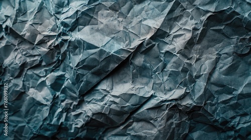 Wallpaper Mural Macro photography highlighting the raw beauty and complexity of crumpled paper texture. Torontodigital.ca