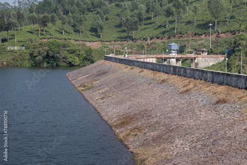 Check dam in the tea estate