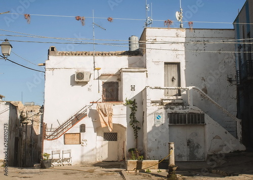 street in the old town in Canosa di Puglia in Apulia, southern Italy