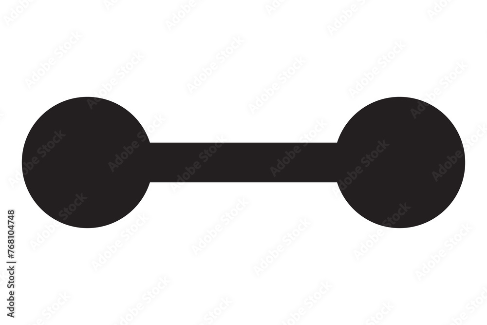dumbbell isolated on white background